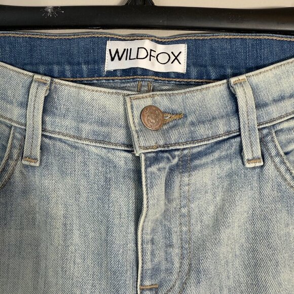 NWT Wildfox Carmen Low Rise Skinny Jeans Women's 30 Magic Trick Blue Distressed - Picture 7 of 15